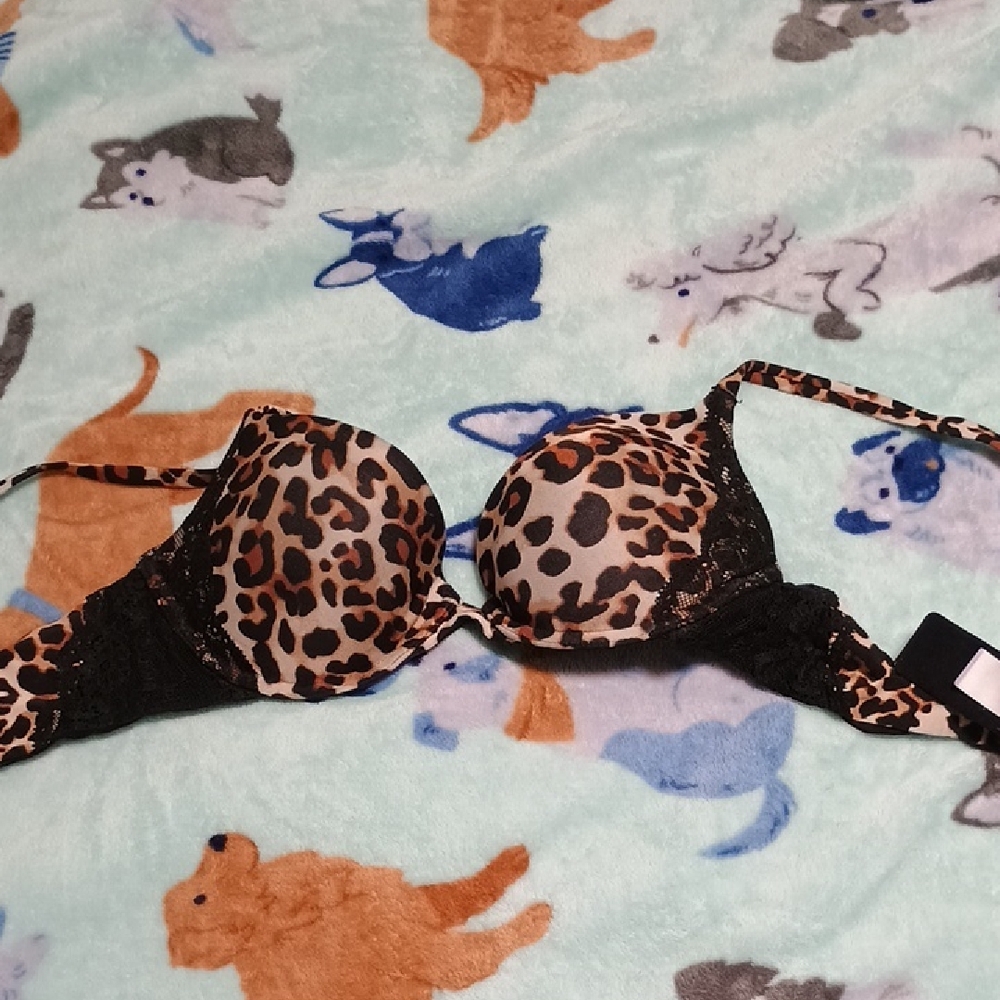Leopard Print Women's Bra